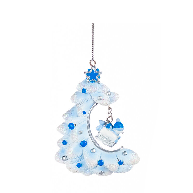 фото Новогоднее подвесное украшение Magic Time Ель Голубая 1,8*8,5*7 см арт.91733 1 шт