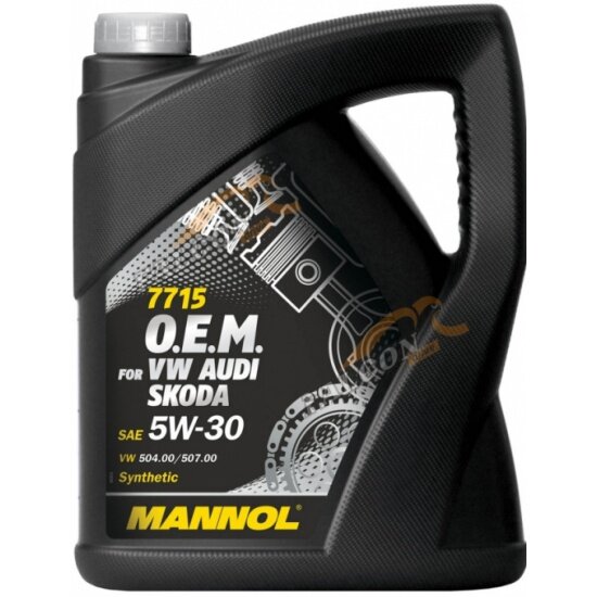 Моторное масло MANNOL 77155W-30 (LL 504/507) O.E.M.for VW Audi Skoda, 5 л