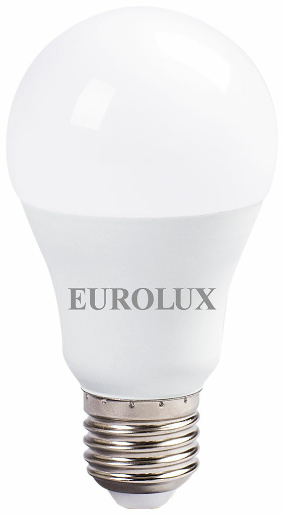 Лампа светодиодная Eurolux LL-E-A60-9W-230-2 7K-E27 (груша 9Вт тепл. Е27) белый