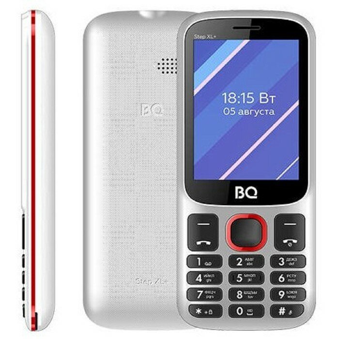 BQ Сотовый телефон BQ 2820 Step XL+, 2.8", 2 sim, 32Мб, microSD, 1000 мАч, бело-красный