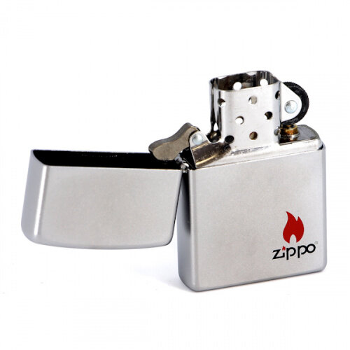 Зажигалка с покрытием Satin Chrome Zippo арт. 205 ZIPPO - фотография № 2