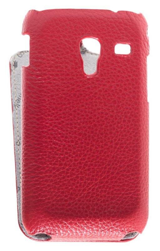 Кожаный чехол для Samsung Galaxy Ace Plus (S7500) Melkco Leather Case - Jacka Type (Red LC)