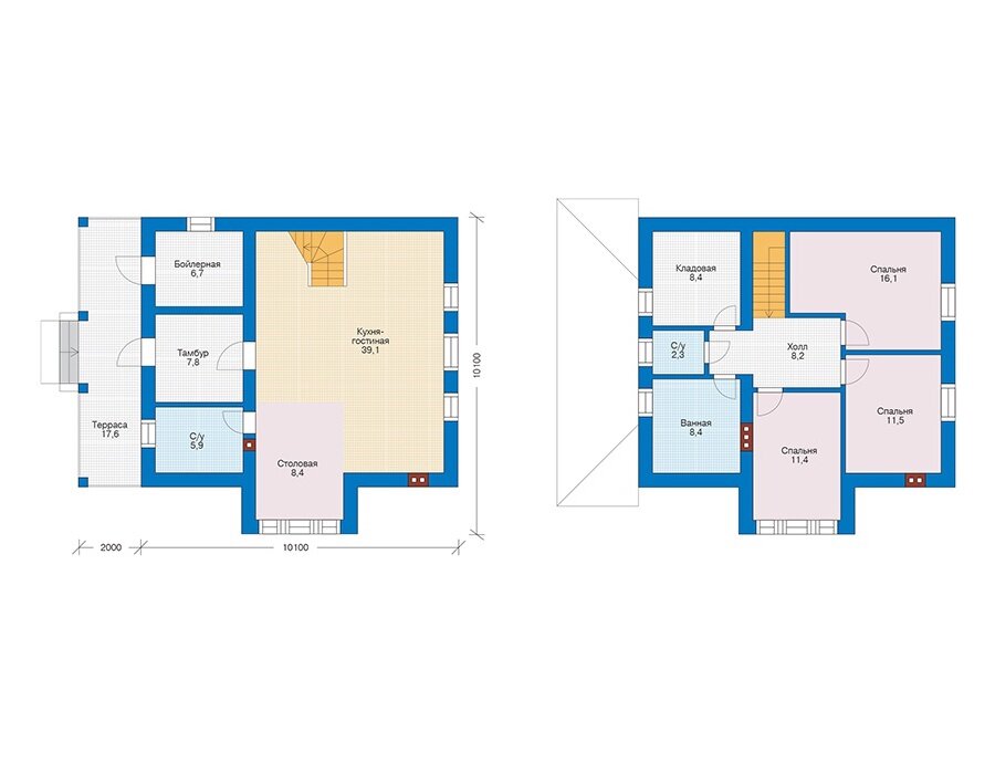 Проект дома Plans-73-49 (134 кв.м, кирпич) - фотография № 3