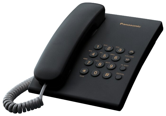 Проводной телефон Panasonic KX-TS2350RUB Black