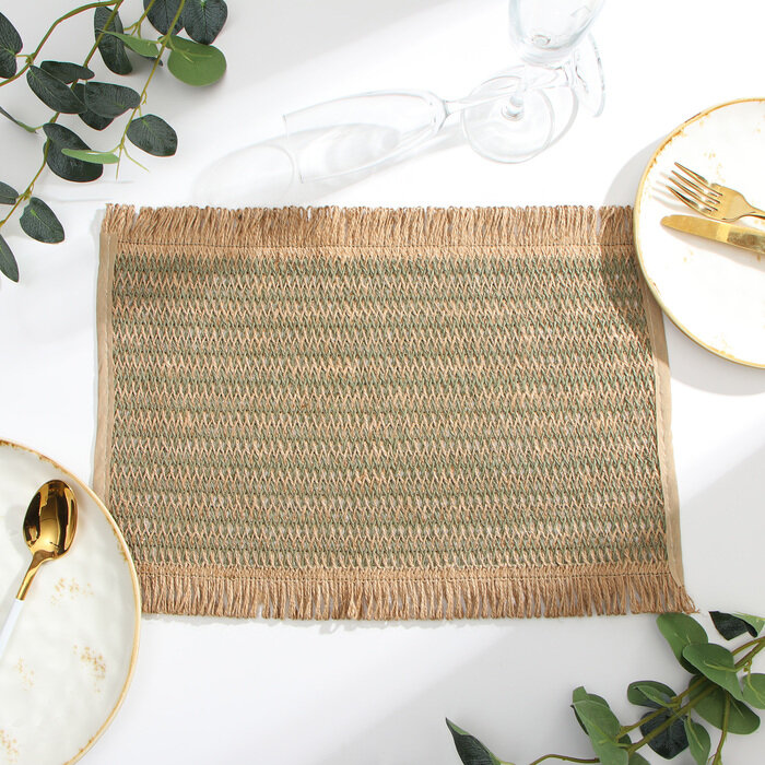 фото Салфетка Доляна цв.зеленый,30*45 см, 9952588