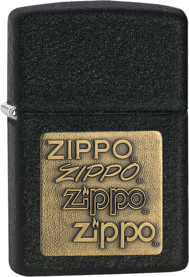 Зажигалка ZIPPO 362 ZIPPO Logo с покрытием Black Crackle™