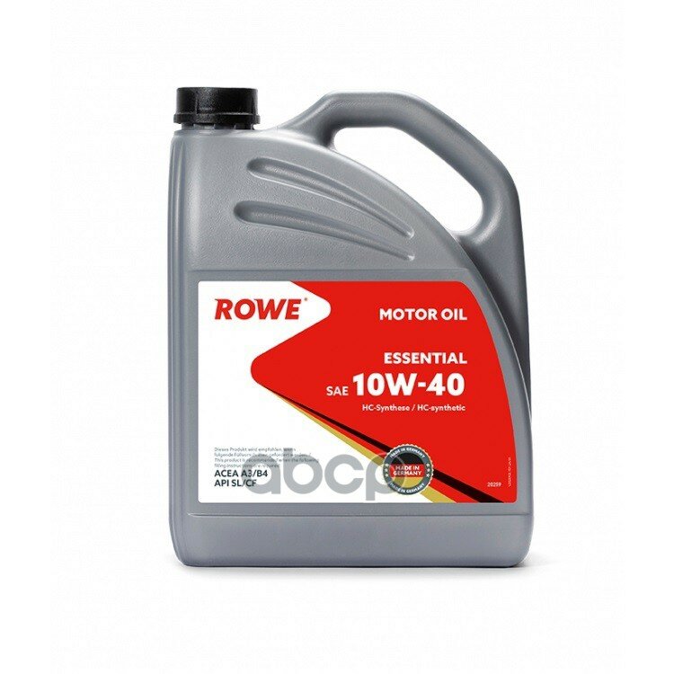 ROWE 20259-595-2a Масло Моторное Rowe Essential Sae 10w-40 (5л)