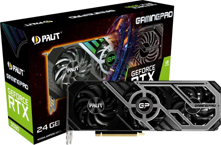 Видеокарта RTX3090 24Gb GDDR6X Palit PA-RTX3090 GAMINGPRO 24G (NED3090019SB-132BA)