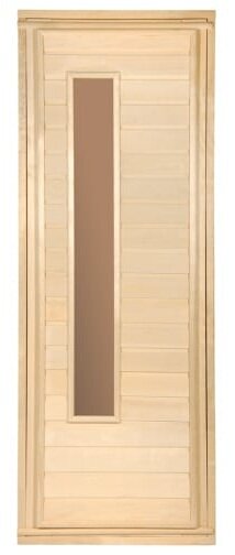 Дверь для бани со стеклянной вставкой (МС - 2 1860 х 750 (В))