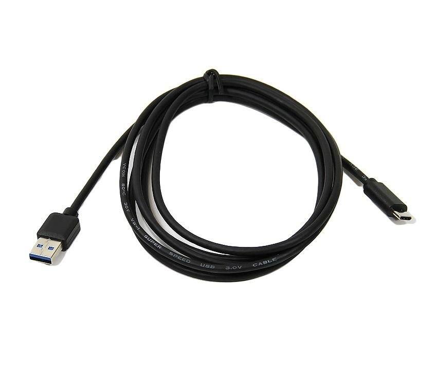 Кабель Type-C 2м VCOM Telecom CU401-2M круглый черный