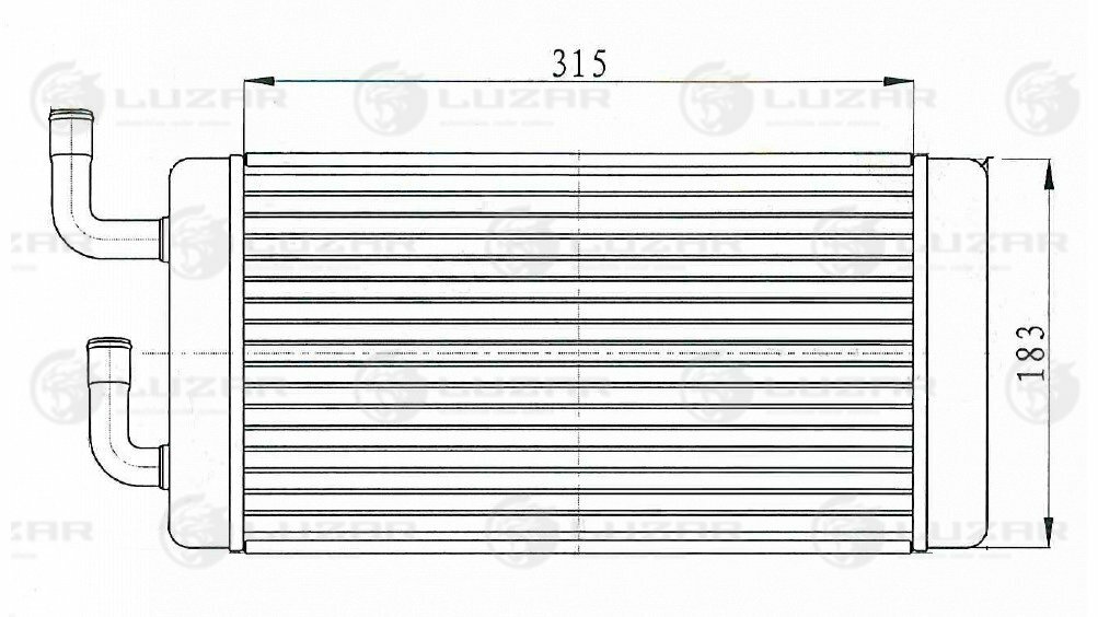 Радиатор отопителя Урал 3255/4320/5323/6323 (LRh 1209)