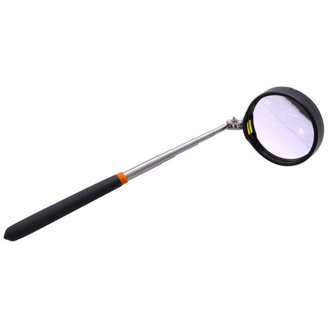 фото зеркало с телескопической ручкой KENDO 290-880мм с подсветкой