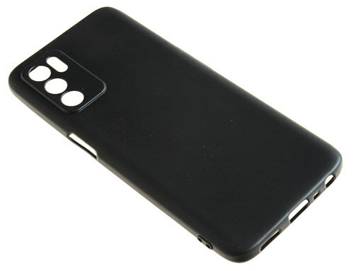 Силиконовый чехол TPU Case матовый для OPPO A16 черный