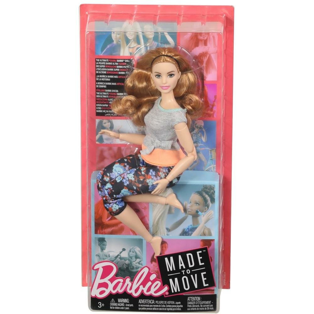 Кукла Mattel Barbie Безграничные движения FTG80/FTG84 (русая, оранжевый пояс)