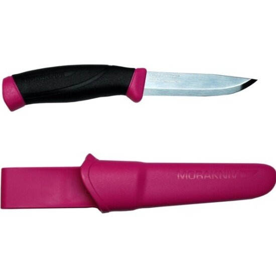 Нож туристический MORAKNIV Companion Magenta, нержавеющая сталь, цвет пурпурный