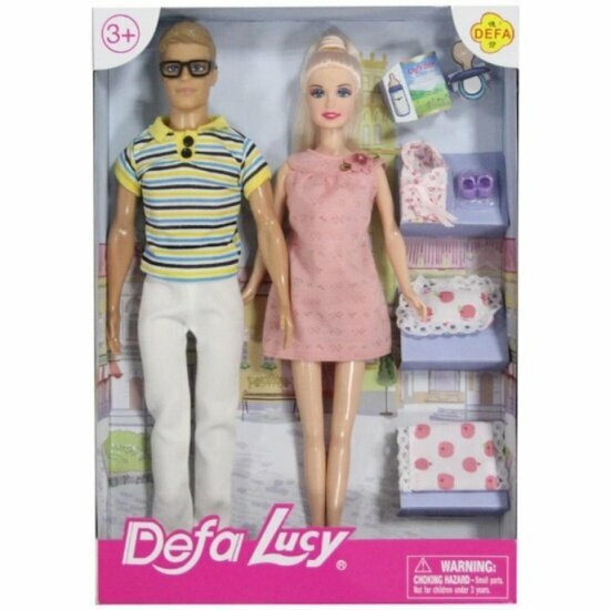 Кукла Defa Lucy Будущие родители, 2 куклы в комплекте, 8349d