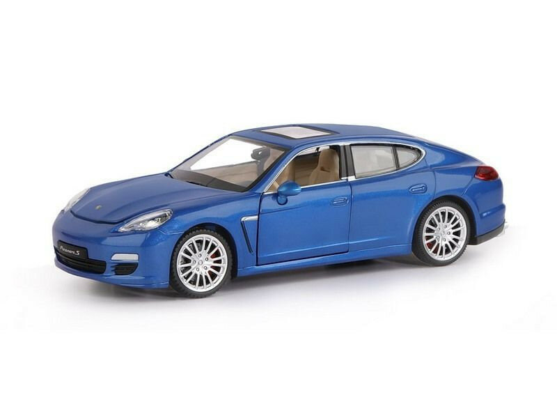 Машина "автопанорама" Porsche Panamera S, синий, 1/24, свет, звук, в/к 24,5*12,5*10,5 см