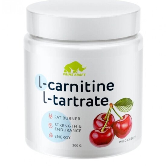 Жиросжигатель Prime Kraft СПП «L- Kaрнитин L-Тартрат» (L-Carnitine L-Tartrate), "Дикая вишня" (Wild cherry)