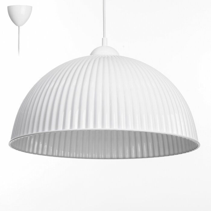фото Люстра подвесная "Волна" E27 40Вт белый 40х40х18(+60)см
