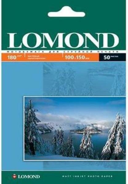 Бумага 10x15 Lomond матовая одностороняя 180г/м2, 50л (0102063) .