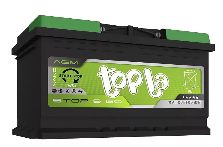   Topla AGM 6-105 . (Start-Stop) 393x175x190