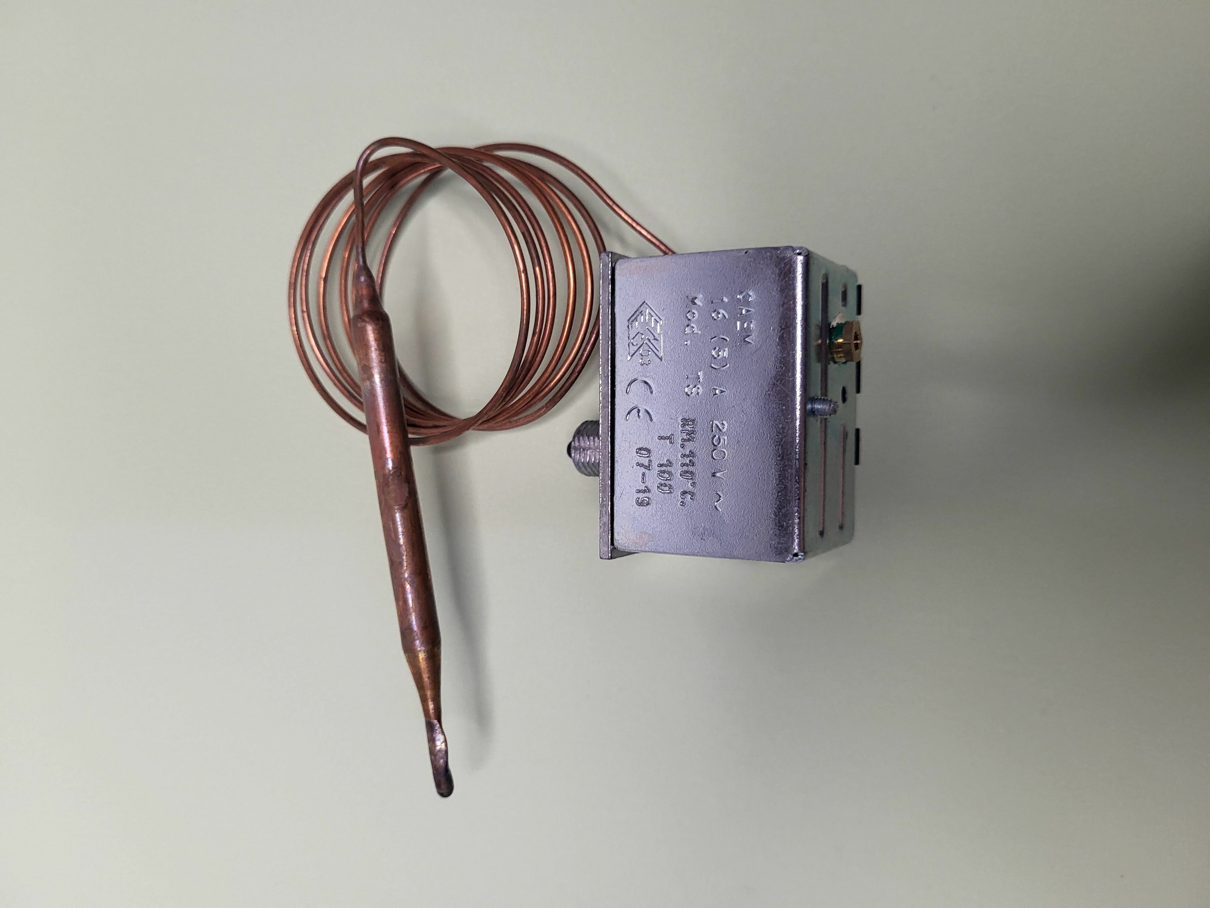 Терморегулятор, термостат капиллярный предохранительный CAEM TS-RM (110C) LP 4579 - фотография № 1