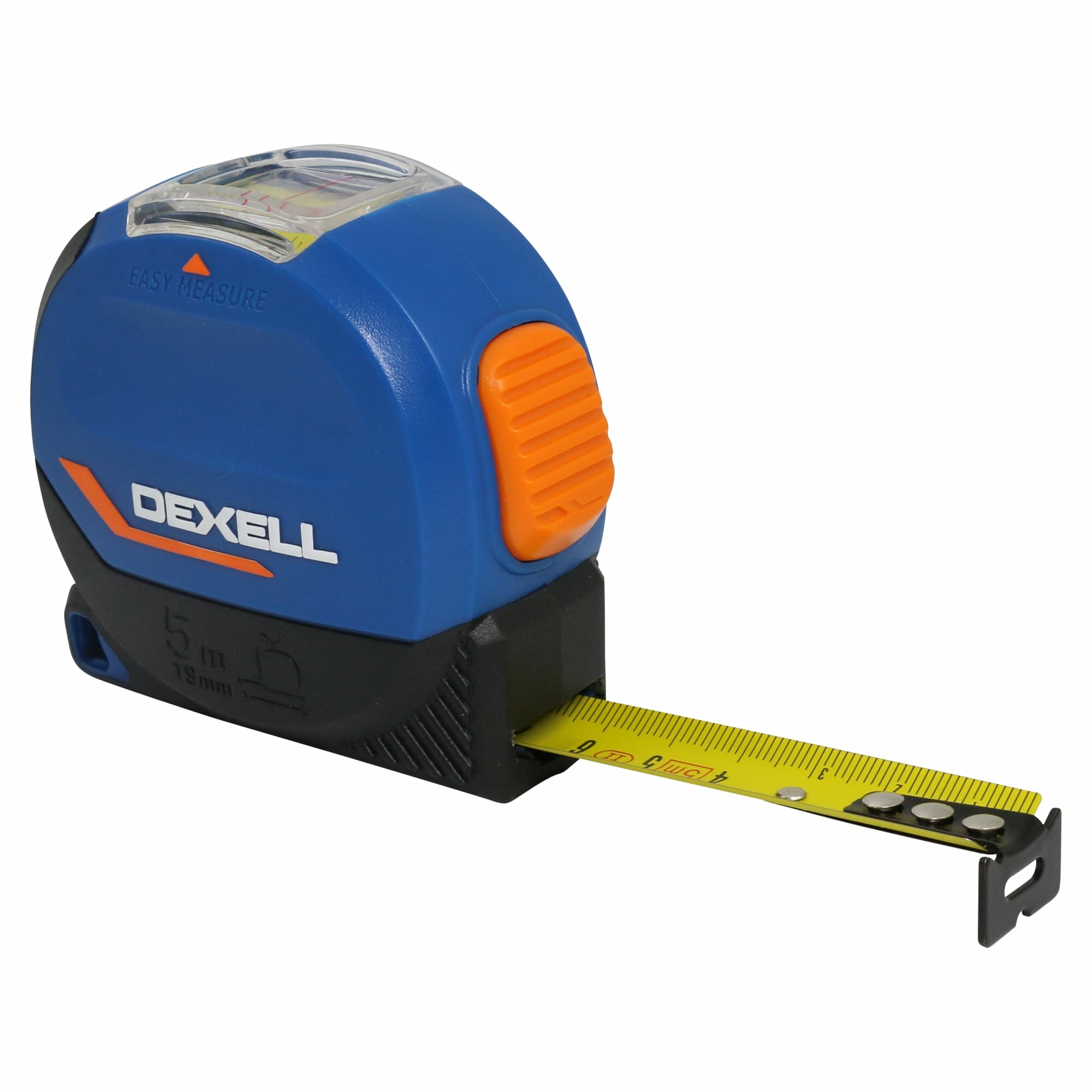фото Рулетка Dexell L2 5 м х 19 мм с окошком, автостопом и True zero