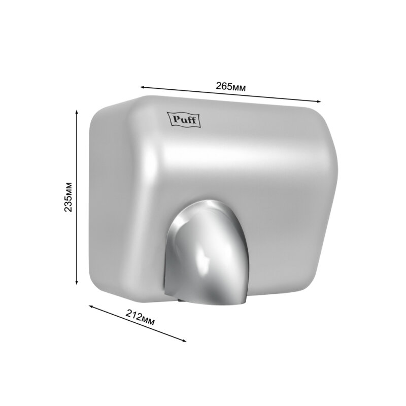 Сушилка для рук Puff-8841 хром - фотография № 6