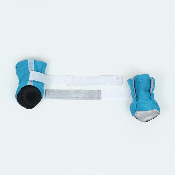 Ботинки для собак "Комфорт" дышашие, размер 3 (5, 0 х 4, 2 см), синие - фотография № 4