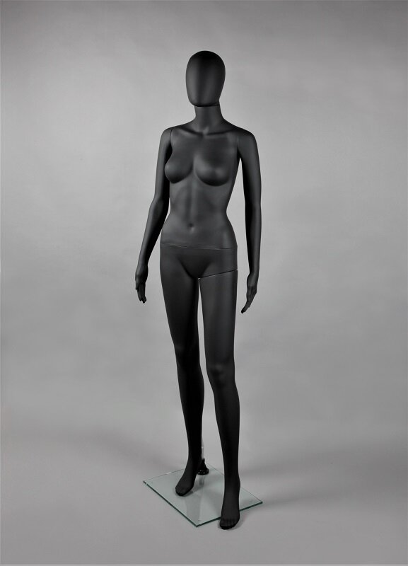 Манекен женский без лица FAM-05/A-1(черн мат)