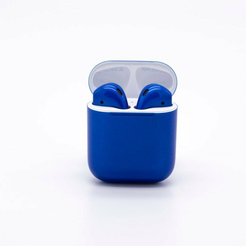 Apple AirPods 2 Color (без беспроводной зарядки чехла) Глянцевый Синий