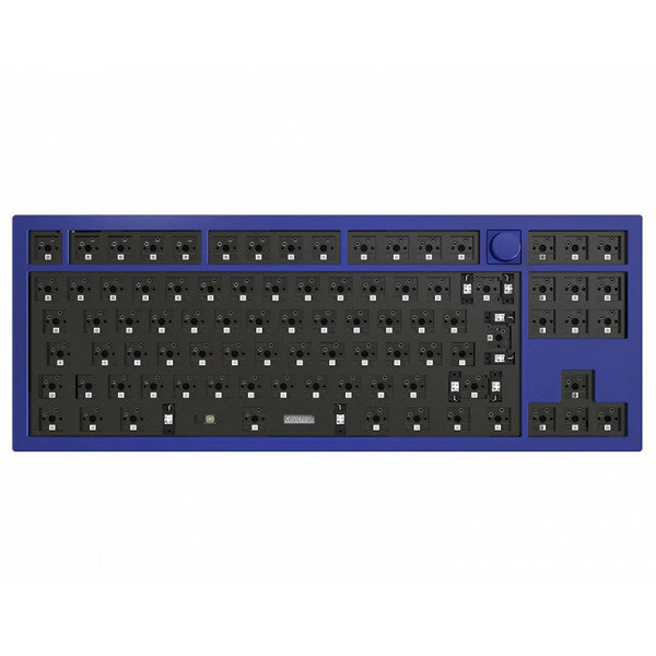 Клавиатура Keychron Q3 QMK RGB Backlight Barebone Knob ISO Carbon Navy Blue