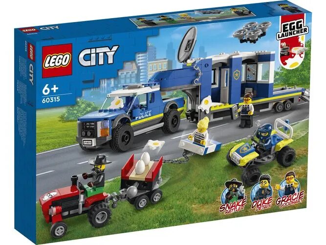 Конструктор LEGO CITY Police Полицейский мобильный командный трейлер