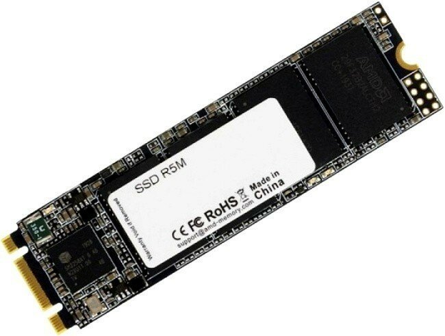 Накопитель SSD 512Gb AMD R5 Series (R5M512G8) внутренний SSD, M.2, 512 Гб, SATA-III, чтение: 550 Мб/сек, запись: 469 Мб/сек, TLC