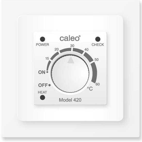 Терморегулятор Caleo 420 белый с адаптерами