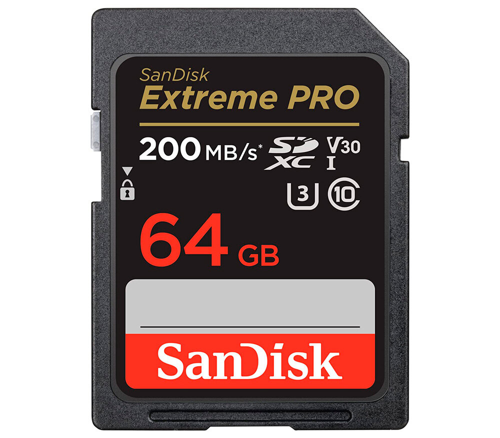 Карта памяти SanDisk SDXC 64GB Extreme Pro UHS-I V30 U3