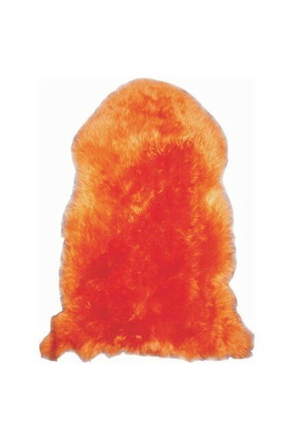HWIT CO. LTD Шкура овечья (1.90x2.15). 10SS 2001 (1.9*2.15) оранжевый