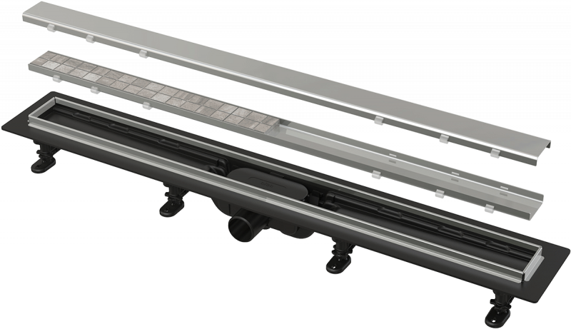 Душевой лоток Alcaplast APZ20-850 с решеткой Нержавеющая сталь / под плитку