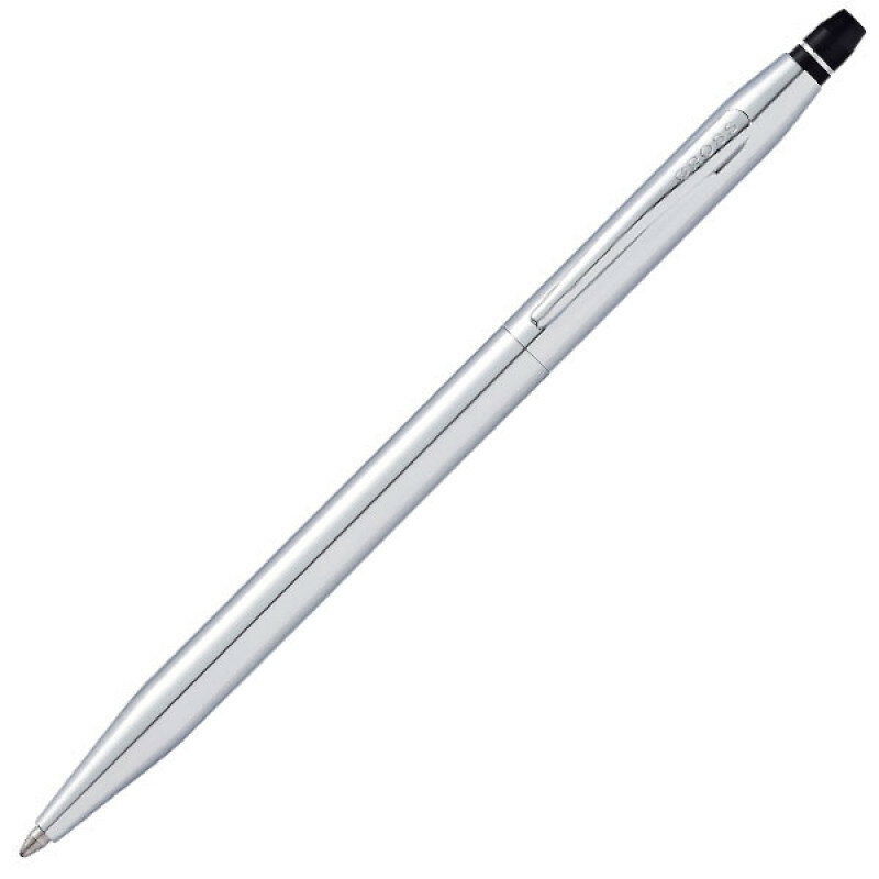 Cross Шариковая ручка Click в блистере, с доп. гелевым стержнем черного цвета. серебристый (AT0622S-101)