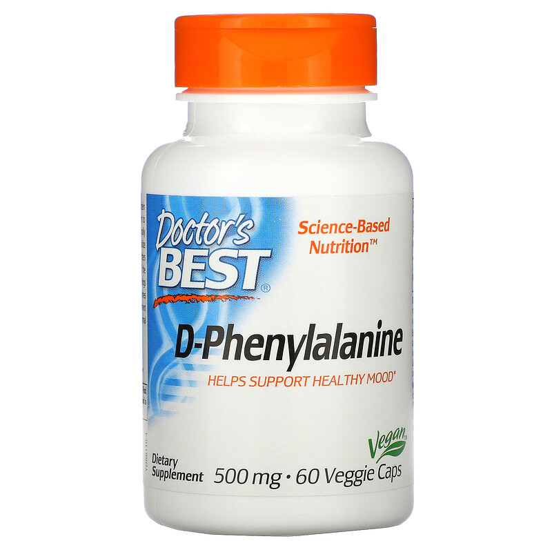 Doctor`s Best Doctor's Best D-Phenylalanine (D-фенилаланин) 500 мг 60 капсул