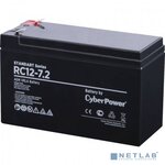 Cyber Power батареи/комплектующие к ИБП CyberPower Аккумулятор RC 12-7.2 12V/7.2Ah - изображение