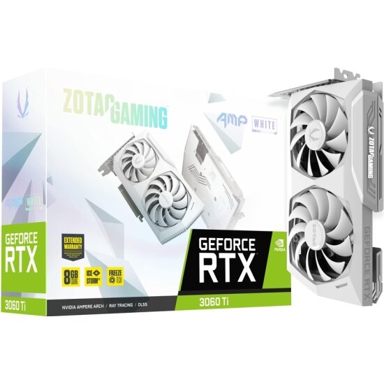 Видеокарта ZOTAC GeForce RTX 3060 Ti AMP WHITE Edition 8G