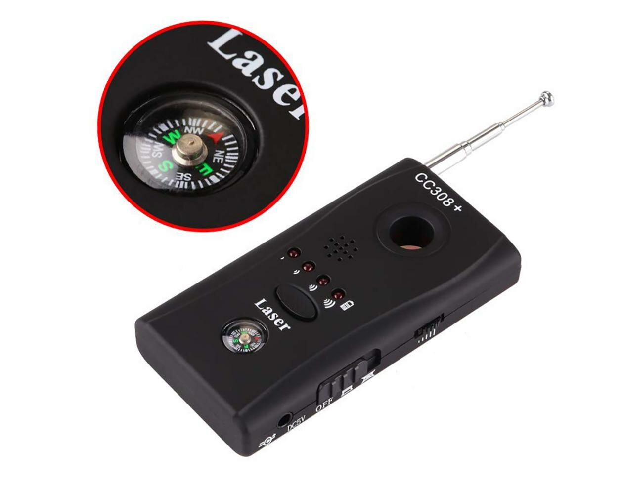 Антижучок с детектором скрытых камер - Антибаг Хантер плюс (J4929EU) (автономная работа и широкий диапазон от 1 до 6500 МГц)