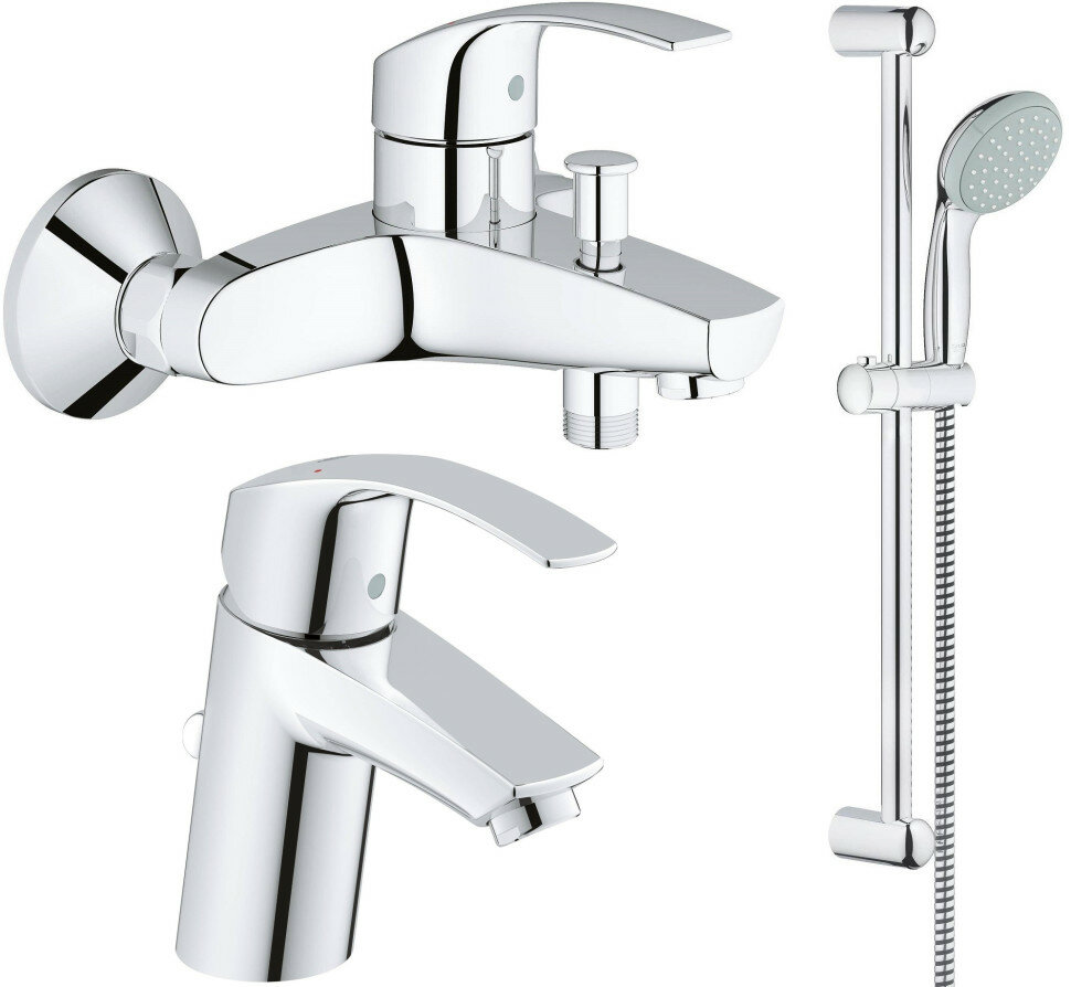 Комплект смесителей (3 в 1) Grohe Eurosmart New 124446