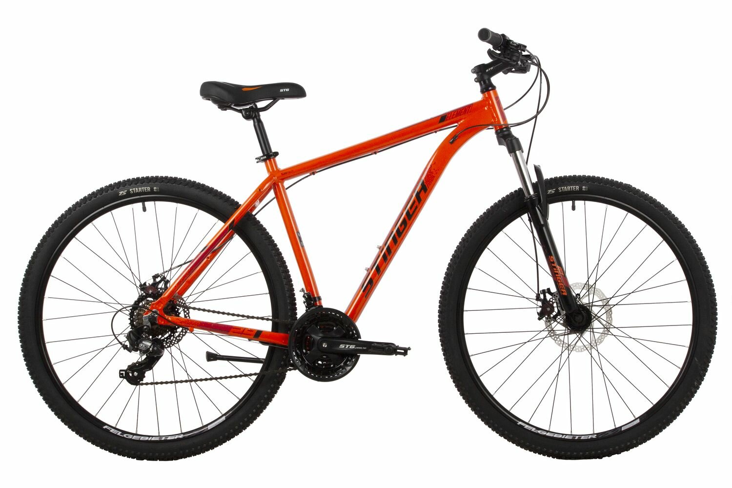 Велосипед STINGER ELEMENT STD 29" (2022) (Велосипед STINGER 29" ELEMENT STD оранжевый, алюминий, размер 18")