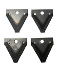 Комплект треугольных ножей (4 шт.) для косилок Восход, Заря, КРН - изображение