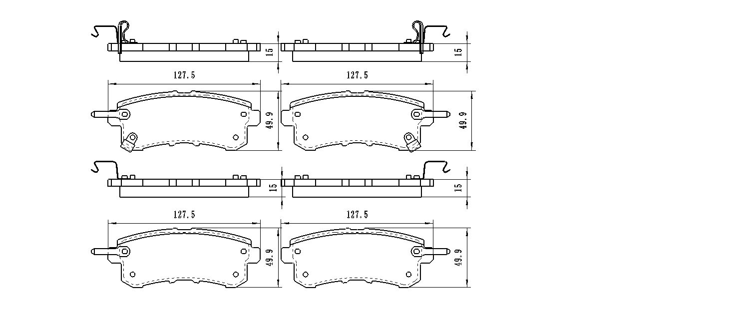 Winkod winkod комплект тормозных колодок nissan partol (10-) nissa qx56 qx80 (10-) w1618bp