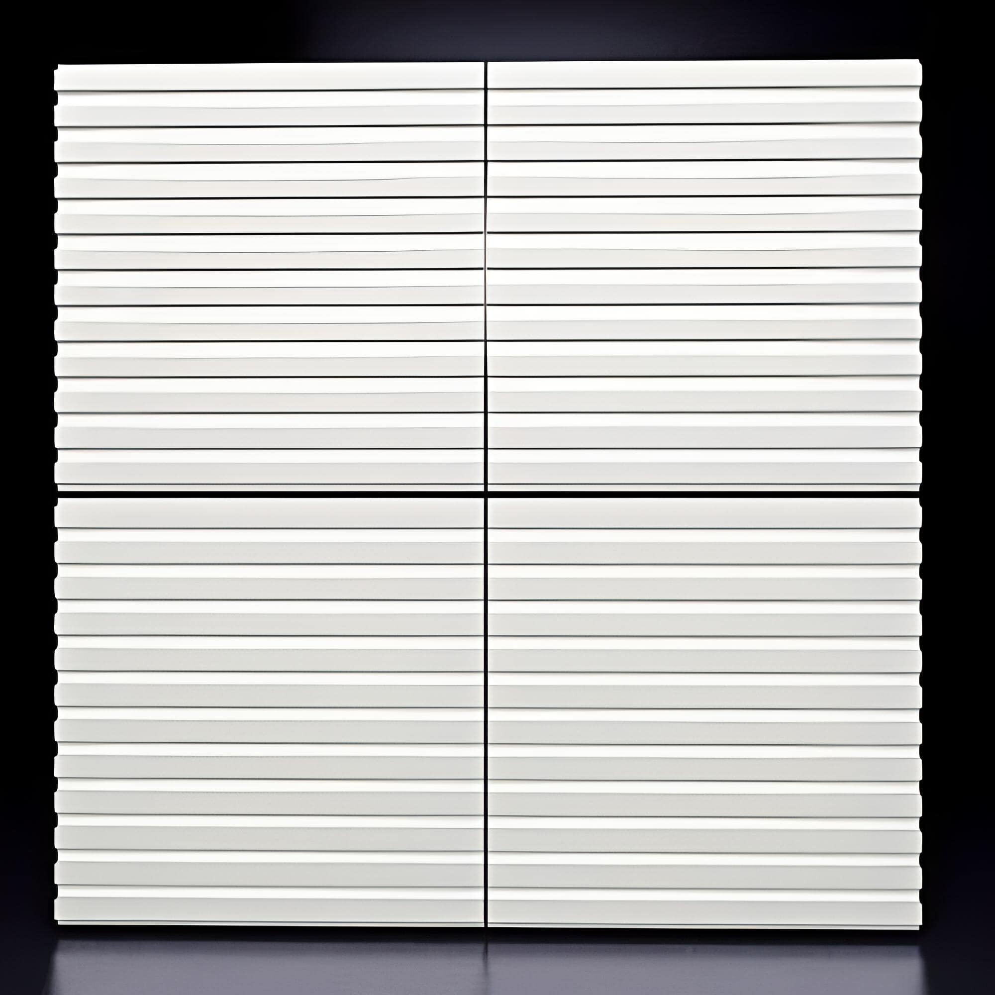 Гипсовые 3D панели стеновые белые «Band» (1 шт = 0,25 м2) - фотография № 2