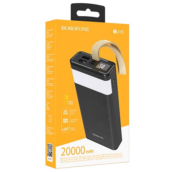 Внешний аккумулятор 20000 mAh BJ18 Borofone черный