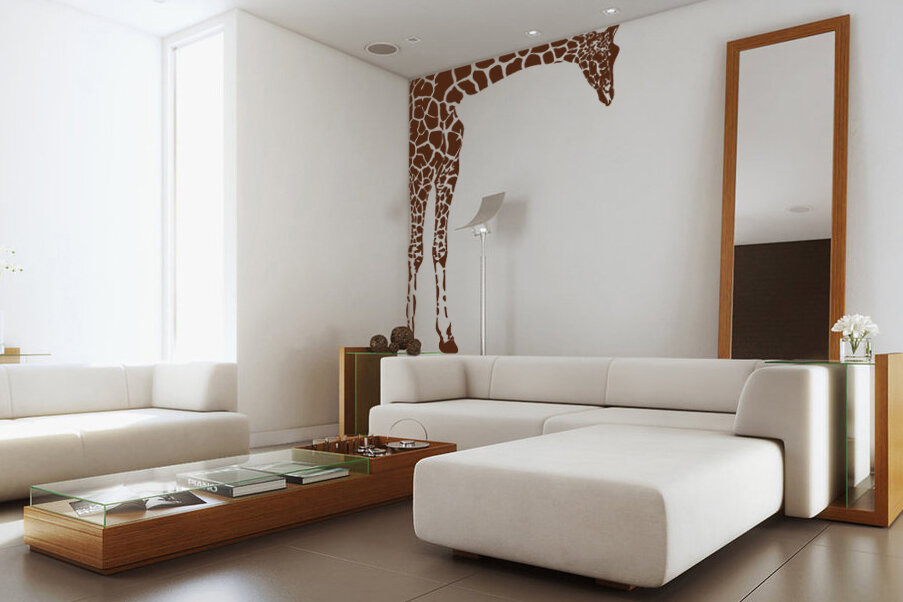Интерьерная наклейка Chatte “Сбежавший из зоопарка жираф” 96 х 125 см.